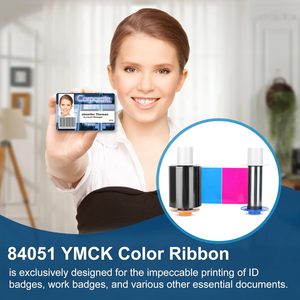 ริบบิ้น FargoHDP5000 24 มม. YMCK หมายเลขชิ้นส่วน 084051 สำหรับเครื่องพิมพ์ดีด 500 รุ่น พิมพ์ได้ 100% ของแท้ - Product Image 2