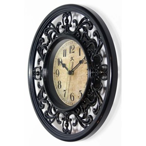 Round Metal <b>Wall</b> <b>Clock</b> Analog Quartz Design Antique Style Traditional <b>Decor</b> for Living Room - Product Image 5