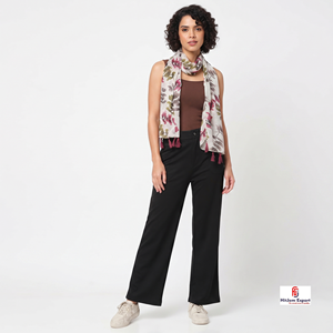 Digital Printed Long <b>Scarf</b> Soft Fabric Fashion Head <b>Scarf</b> Private Label White Label OEM ODM Manufacturer - Product Image 4
