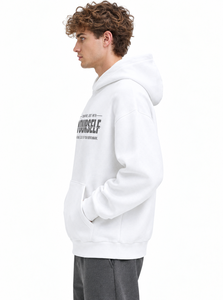Premium Custom Printed Pullover Hoodie <b>Men's</b> <b>White</b> Oversized Hoodie Casual Long Sleeve Pullover <b>Sweatshirt</b> With Front Kangaroo - Product Image 2