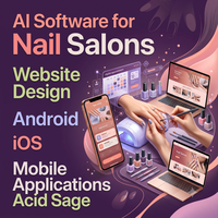 Tırnak Salonları Web Sitesi Tasarımı Android iOS Mobil Uygulamaları WordPress Shopify Eklentisi Yapay Zeka E-Ticaret Mağazası için Yapay Zeka Destekli ERP CRM Yazılımı