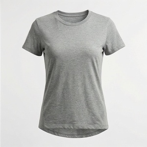 T-shirts pour femmes de haute qualité, respirants, à manches courtes, en satin polyester, personnalisables, pour toutes les saisons, vêtements décontractés, vente en gros - Product Image 1