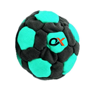 Oxva Industries Hacky Sack personnalisé avec logo, en daim synthétique PU, avec plusieurs panneaux et rembourrage en billes de plastique - Product Image 6