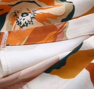 Blusas Elegantes de Primavera, Verano y Otoño para Mujer, Manga Corta, Cuello Camisero, Casual, Bordado, Decoración con Botones en la Parte Delantera - Product Image 6