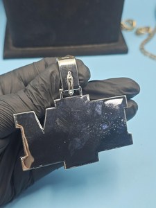 จี้เงินแท้ 925 ทำมือแบบกำหนดเอง สไตล์ฮิปฮอป ประดับเพชรโมอิสซาไนต์ VVS ระดับพรีเมียม พร้อมจี้ตัวอักษร - Product Image 5