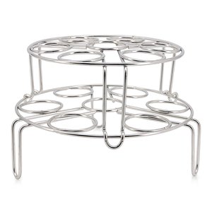 Metal 2 Tier Egg Stand Holder for Kitchen Countertop Decorative Egg Storage Rack Two Layer Egg <b>Basket</b> Organizer for home Kitchen - Product Image 3