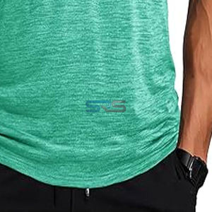 Camiseta sin mangas para hombre, de tela tejida transpirable, para entrenamiento de verano, estampada, de secado rápido, estilo casual para gimnasio, venta al por mayor, la mejor camiseta sin mangas - Product Image 2
