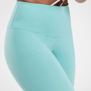 Best Price Women <b>Legging</b> with Elastic Waist Mid Rise Solid <b>Pattern</b> Eco-Friendly Sweat-Wicking Fabric for Fitness - Product Image 6