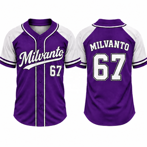Maillots de baseball pour hommes en polyester 100% vert forêt, 180 GSM, de qualité supérieure, personnalisables par sublimation, avec numéro personnalisé, respirants, uniforme de baseball - Product Image 6