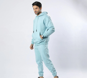 Conjunto Deportivo de Invierno Personalizado para Hombre, Pantalones Jogger y Sudadera con Capucha, Transpirable, de Secado Rápido, Corte Regular, Peso Medio, con OEM - Product Image 2