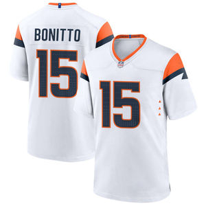 Maillot de football américain personnalisé pour garçons, col en V, manches courtes, double sangle, impression sublimée, respirant, anti-humidité, polyester - Product Image 4