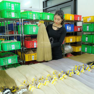 ผมมนุษย์เวียดนามที่ดีที่สุดนุ่มและนุ่มเป็นลอนธรรมชาติผมบริสุทธิ์เรมี่100G ซิลิโคนฟรี - Product Image 5