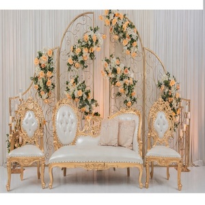 Popular decoración de boda moderna paredes de Metal al por mayor arcos de Metal para decoración de boda soportes de Metal de boda para decoración de recepción - Product Image 1