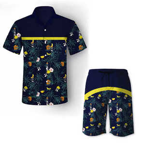 Custom Logo Eco-Friendly Knitted Polyester Cotton Regular Fit Men Summer Sublimation Printed O <b>Neck</b> <b>High</b> Street Set <b>T</b>-<b>Shirt</b> - Product Image 5