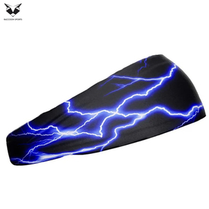 Diadema Deportiva de Béisbol Azul Relámpago, Transpirable, de Alta Elasticidad, Nueva, Moderna, Personalizada, de Buena Calidad, que Absorbe la Humedad - Product Image 2