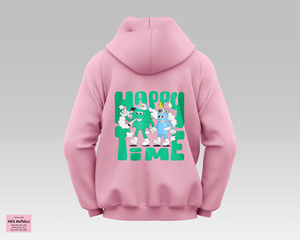 เสื้อฮู้ดดี้การ์ตูนไซส์ใหญ่สำหรับผู้ชาย ผ้าฝ้าย 100% เป็นมิตรกับสิ่งแวดล้อม เนื้อผ้าหนา รับสกรีนโลโก้ คุณภาพระดับพรีเมียม ผลิตในเวียดนาม - Product Image 2