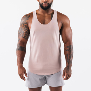 <b>Men</b> Workout Fitness Stringer Undershirts Top Summer <b>Men's</b> Clothing Gym Fitness Tank Tops <b>Singlet</b> Custom Color - Product Image 4