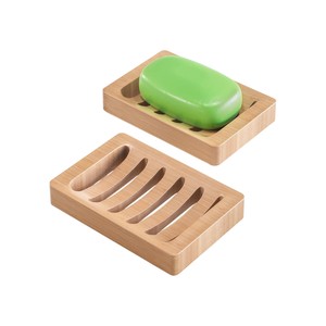 Support à Savon en Bambou Naturel Auto-Drainant – Plateau Économiseur de Savon pour Douche, Salle de Bain, Évier – Décoration Écologique pour la Maison - Product Image 1