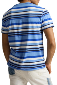 Premium Cotton Horizontal <b>Stripe</b> <b>T</b> <b>Shirt</b> <b>Mens</b> Casual Crew Neck Soft Breathable Tee Summer Tee OEM ODM Private Label - Product Image 3