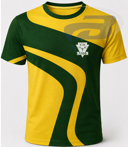 T-shirt à manches courtes pour homme Chi Eta Phi Sorority, imprimé géométrique vert et jaune, coupe classique, 100% coton respirant, t-shirt pour femme - Product Image 1