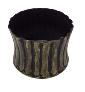 Anneau de serviette en métal martelé vintage, finition antique, porte-serviettes décoratif pour table à manger, mariage, fête, restaurant, hôtel - Product Image 5