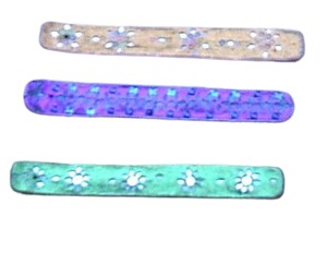 Hand made designer eco freindly Lac & mirror work incense <b>stick</b> holder and ash catcher Room aroma - Product Image 2
