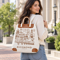 Sac à dos de voyage en toile imprimée Richmond City 50x45x13 cm 400 GSM RFD Canvas Logo personnalisé Marquage personnalisé Utilisation promotionnelle Utilisation en voyage