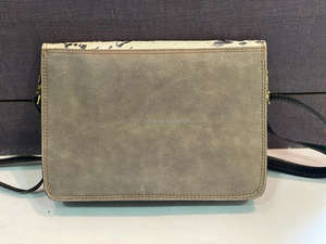 Sac à main en cuir véritable fait à la main en fourrure métallique, sac à bandoulière en cuir recyclé couleur sacs en cuir complet - Product Image 5