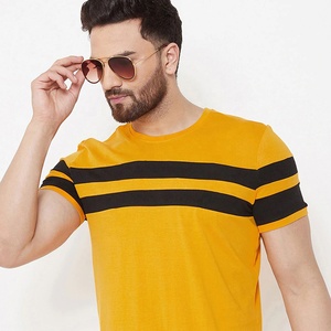 T-shirt personnalisable coupe ajustée 100% coton pour homme Couleur unie-Doux et sain-Manches courtes et demi-longues-imprimées pour homme - Product Image 4