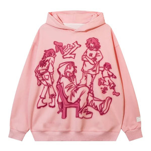 Servicio OEM, Sudaderas con Capucha para Mujer con Impresión Personalizada al por Mayor, Sudaderas con Capucha Estampadas de Color Sólido - Product Image 1