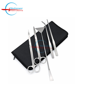 5 in 1 Aquatic Plant Aquascaping <b>Tool</b> Kit – Stainless Steel Tweezers, Scissors & Spatula <b>Set</b> for Aquarium Plants - Product Image 1
