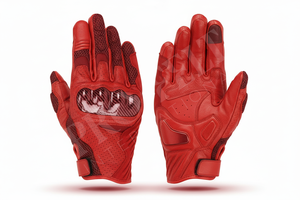 Whole Sale Genuine Leather Motorcycle Riding Gloves Custom Printed Own Logo Design Anti <b>Slip</b> Protective Motorbike Racing Gloves - Product Image 2