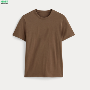 Camiseta de Hombre, Corte Holgado, Tela Gruesa, Detalle de Costura en Contraste, Estilo Urbano, Minimalista, Casual, Lisa, para Verano - Product Image 4