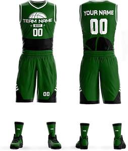 Camisetas Deportivas Profesionales y Duraderas para Hombre, Diseño Corto para Gimnasio, Uniformes de Baloncesto Amarillo Dorado, Ropa de Baloncesto para Hombre y Niños - Product Image 2