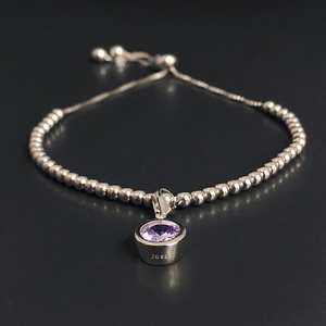 Birthstone <b>Set</b> Charm <b>Bracelet</b> Sterling <b>Silver</b> Alexandrite June Birthstone Gemstone Gift For Women - Product Image 2