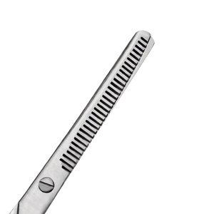 Double Sided Thinning <b>Shears</b> 7.5 Inch Black Handle Stainless Steel Hair Texturizing Scissors Professional Barber Salon <b>Tool</b> - Product Image 4