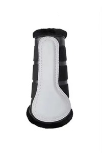 Horse Neoprene <b>Brushing</b> <b>Boots</b> Leg Protection Splint <b>Boots</b> with Fur Horse Wear Equestrian Riding Equine Veterinary Equipment - Product Image 2