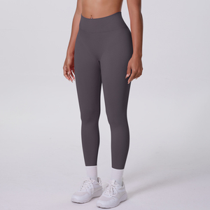 Leggings de sport élégants pour femmes, taille haute, à compression, avec fermeture élastique à la taille, pour le yoga, grandes tailles, vêtements de sport - Product Image 3