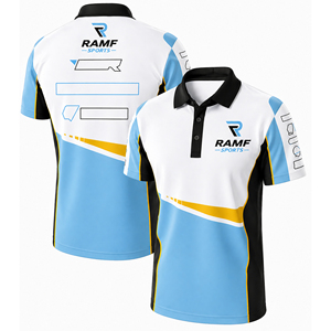 เสื้อเชิ้ตผู้ชายแบบเรียบสำหรับทีมแข่งรถ รับผลิตแบบ OEM ODM ขายส่ง ออกแบบตามสั่ง - Product Image 5