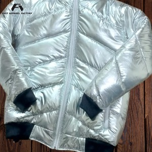 Veste en argent de qualité supérieure pour hommes et femmes, veste en duvet respirante à séchage rapide, confortable, service OEM. - Product Image 5