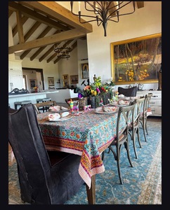 Block Print Cotton <b>Tablecloth</b> <b>Table</b> Cloth <b>for</b> Dinning <b>Table</b> Beautiful Design Printed Dinner <b>Table</b> - Product Image 3