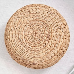 Cojín Redondo Boho de Jacinto de Agua Tejido Vietnamita al por Mayor, Hecho por King Craft Viet - Product Image 5