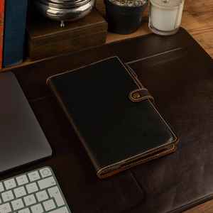 Étui pour carnet en cuir véritable, couverture de journal rechargeable, support d'écriture, agenda quotidien NBC-0093 - Product Image 6