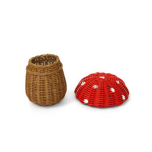 Organisateur de décoration d'intérieur Panier de rangement tissé décoratif en rotin - Product Image 3