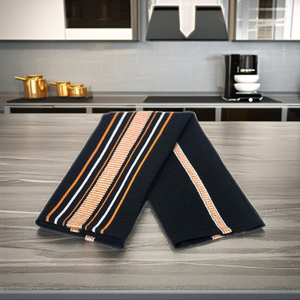 Serviettes de cuisine 100% coton de haute qualité à motif rayé de qualité supérieure Techniques tissées à séchage rapide pour une utilisation en cuisine - Product Image 4