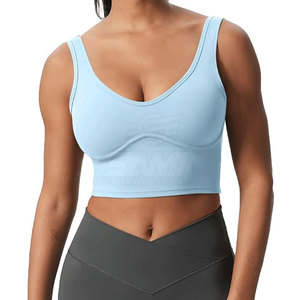Sujetador Deportivo de Alta Sujeción para Mujer, Transpirable, de Secado Rápido, Ecológico, con Diseño Simple en la Parte Delantera, Venta al Por Mayor - Product Image 3