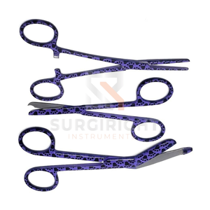 Ensemble de 3 ciseaux vétérinaires multicolores, pinces hémostatiques pour la suppression des sutures, outils de toilettage, Colorful Paws par Blush Surgical - Product Image 2