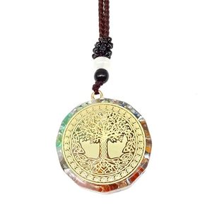 Collar de Cristal de Cuarzo Rosa Natural y Amatista para Hombre - Cadena Ajustable de 30 Pulgadas con Hilo de Oro de 18K - Product Image 3