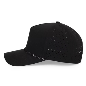 Gorra de Camuflaje con Logotipo Personalizado, Gorra de Béisbol Tipo Trucker de Nailon Estructurado Impermeable con Cuerda y Perforaciones Láser - Product Image 2