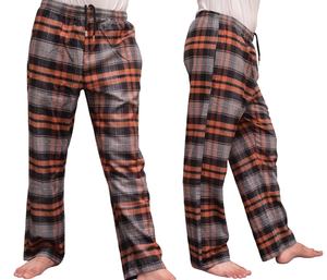 Pantalones de Pijama de Franela a Cuadros para Hombre, Ropa de Dormir Suave y Transpirable, Pantalones de Salón con Cintura Elástica, Ropa de Dormir Personalizada OEM para Hombre - Product Image 1